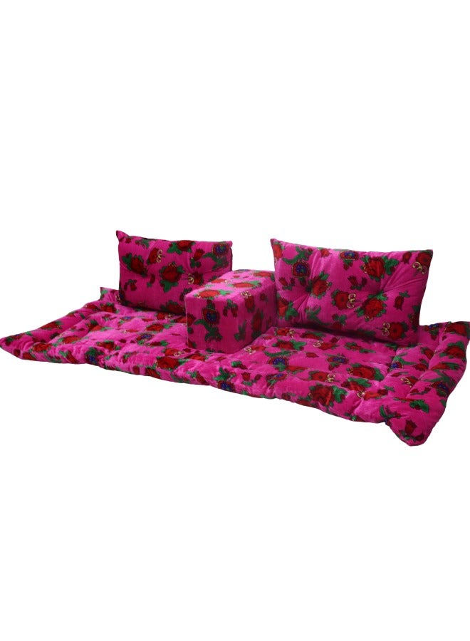 SMART HOME 4 in 1 Luxury Floor Seating Set - Heritage Arabic Majlis, Floor Sofa Set, Furniture for Majlis and Lounges - Image 3